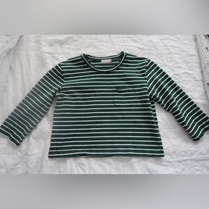 Roolee striped linen crop top S